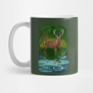 Reindeer in the forest Mug